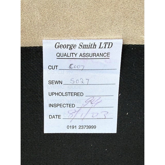 George Smith Georgian Leather Club Chairs- A Pair For Sale - Image 11 of 11