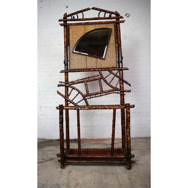 Antique Bamboo Hall Stand For Sale - Image 4 of 10