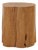 Modern Smooth Teak Tree Trunk Side Table For Sale