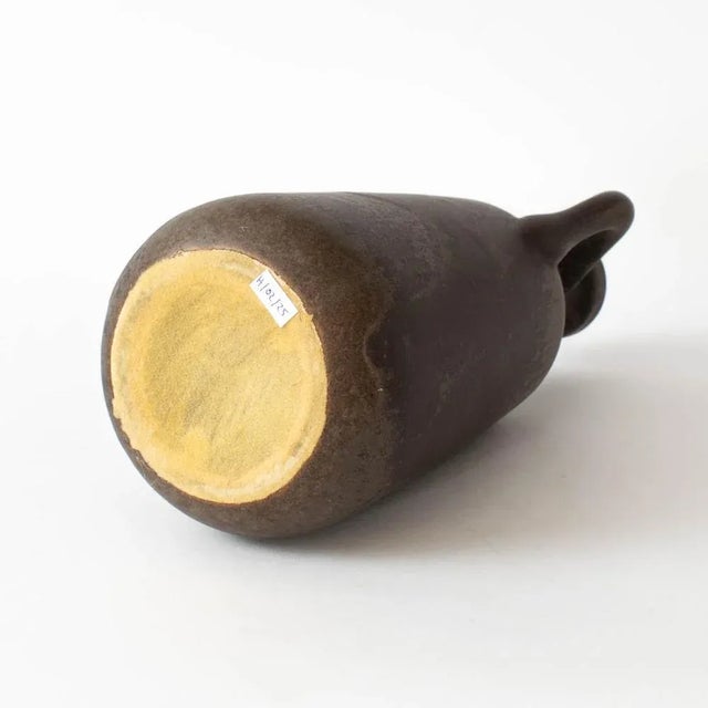 Brown German Ceramic Vase by Kurt Tschörner for Otto Keramik, 1960s For Sale - Image 8 of 10