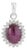 Oval Star 7.71 Ct Ruby Solitaire Pendant With Diamond Halo in Center For Sale