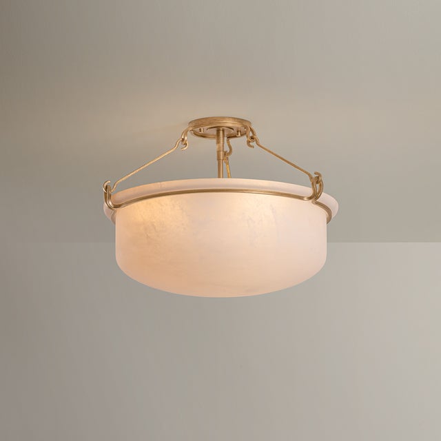 Reimagining a vintage design with looping metalwork, the Lowerre semi-flush mount brings just the right amount of style to...