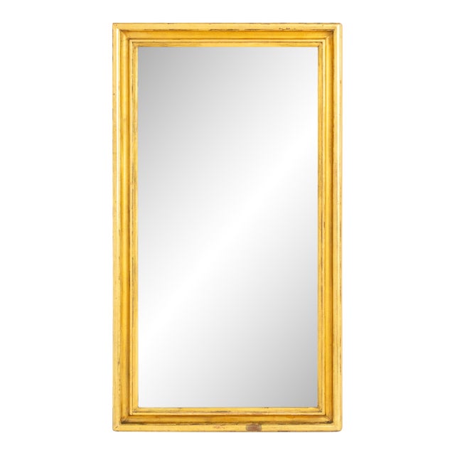 Rectangular Giltwood Framed Mirror For Sale