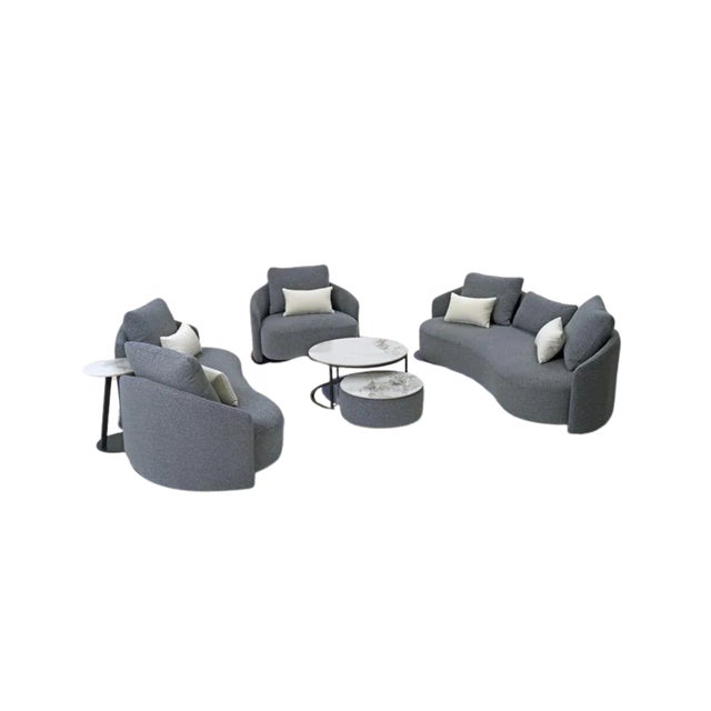 "Create a calm, resort-style outdoor space with the Luna Outdoor Lounge Collection. The soft curved shapes, plush...
