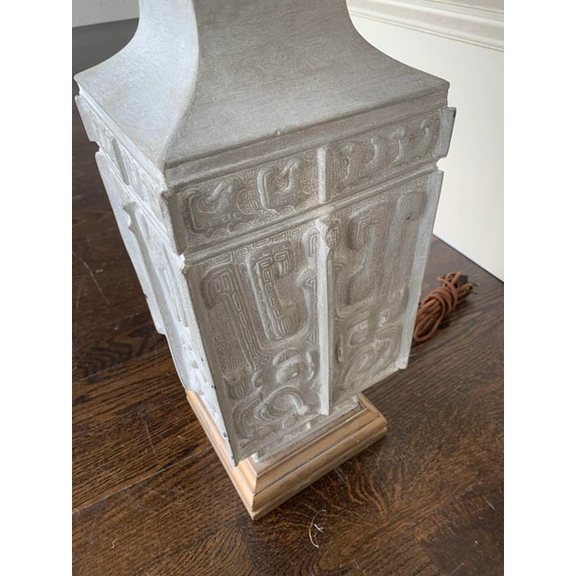 1940s James Mont Style Lamp With Shade For Sale In Atlanta - Image 6 of 8