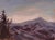 Sunset in Breckenridge by Michael DeVore | Oil on Panel Landscape with mountains and trees at sunset. For Sale