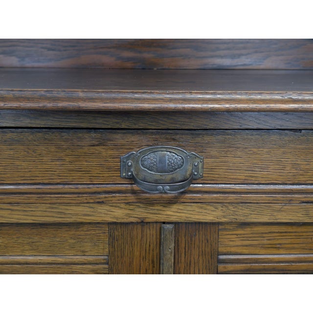 Antique Early 20th Century Chest of Drawers in Oak Wood For Sale - Image 6 of 14