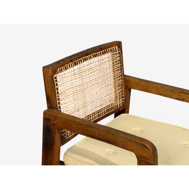 Pierre Jeanneret, Six Dining Chairs, Teak, Cane, Chandigarh, India, 1960s For Sale - Image 9 of 16