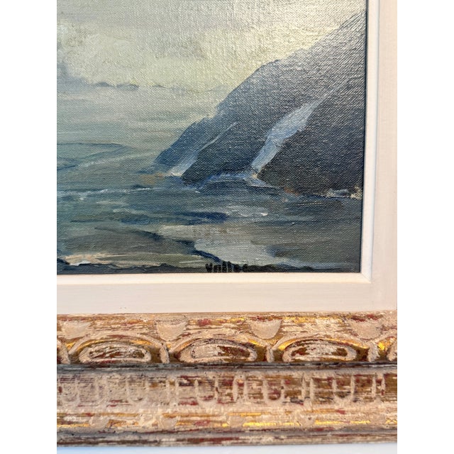 Coastal Mid 20th Century Original Piece of Art of the Maine Fog by Valley For Sale - Image 3 of 3