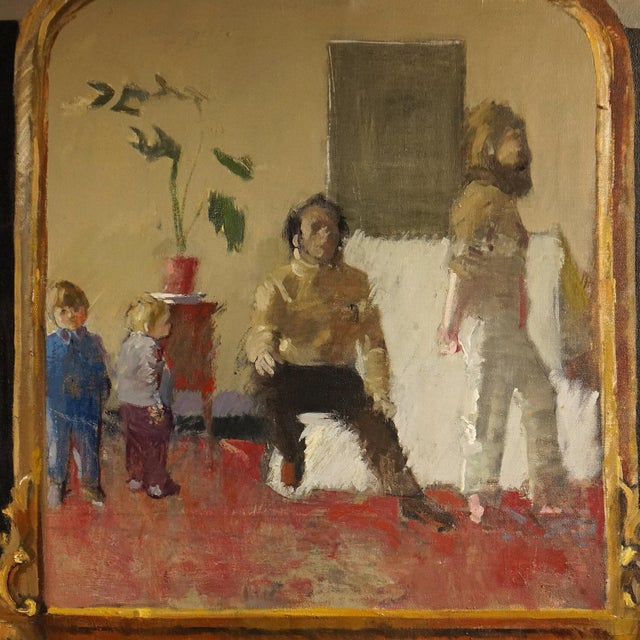ORIGINAL OIL ON CANVAS PAINTING ‘WIFE AND FAMILY’ 1970 BY JOHN G. BOYD R.P. R.G.I. SCOTTISH (1940-2001) A thoroughly...