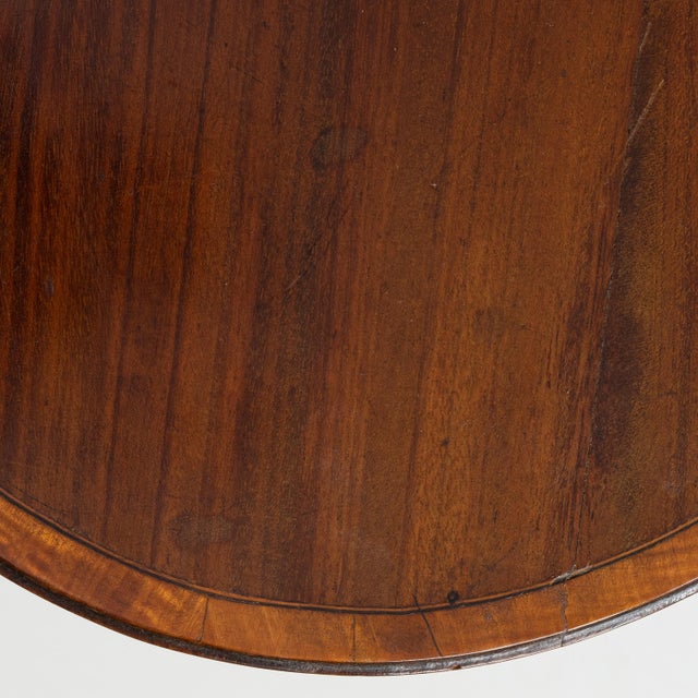 19th Century English Mahogany Side Table With Slim Profile 19th Century For Sale - Image 4 of 12