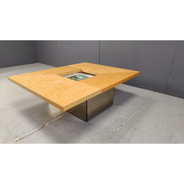 Vintage Ash Coffee Table attributed to Paul Michel, 1970s For Sale - Image 17 of 18