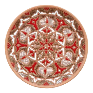 Greek Artisanal Red Clay Plate