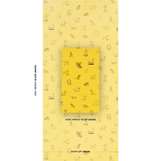 Part of the New Yorker Collection, Good Dogs Everywhere is a delightful peel-and-stick wallpaper featuring beloved canines...