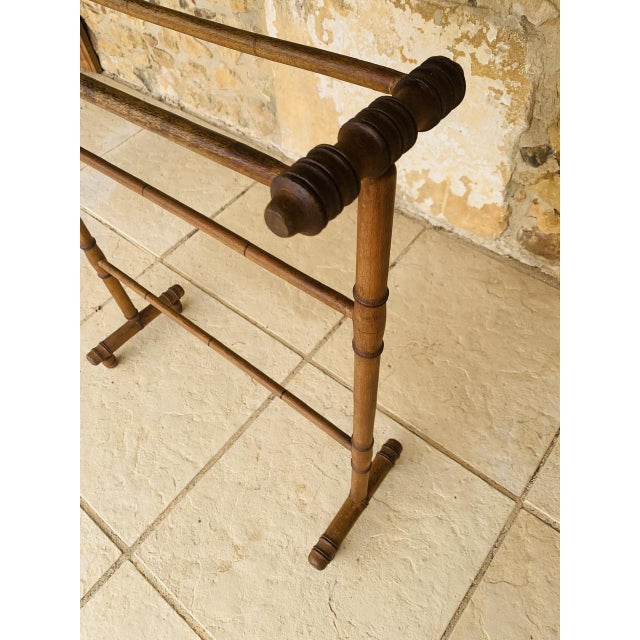 Antique French Three-Tiered Towel Stand, 1890s For Sale - Image 9 of 18