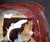 Abstract Expressionist Portrait in in Acrylic on Paper A bold abstracted portrait painting by California-based artist,...