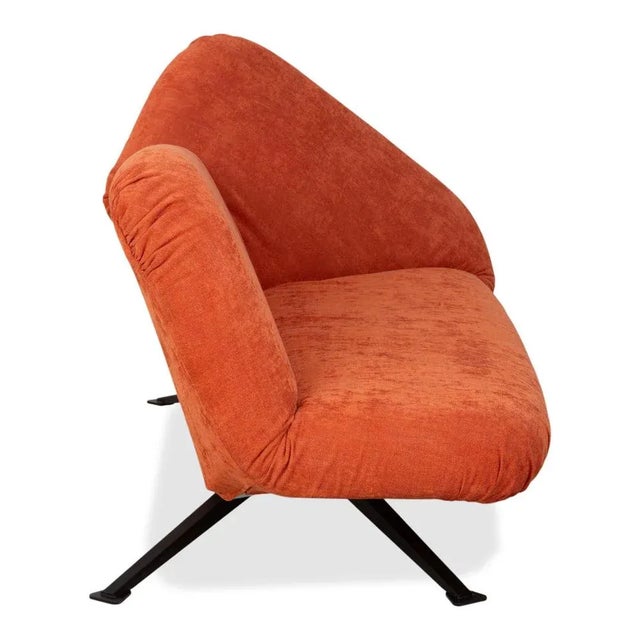 Papillon Two-Seater Sofa Bed in Orange with Manual Function by Bonaldo For Sale - Image 13 of 16