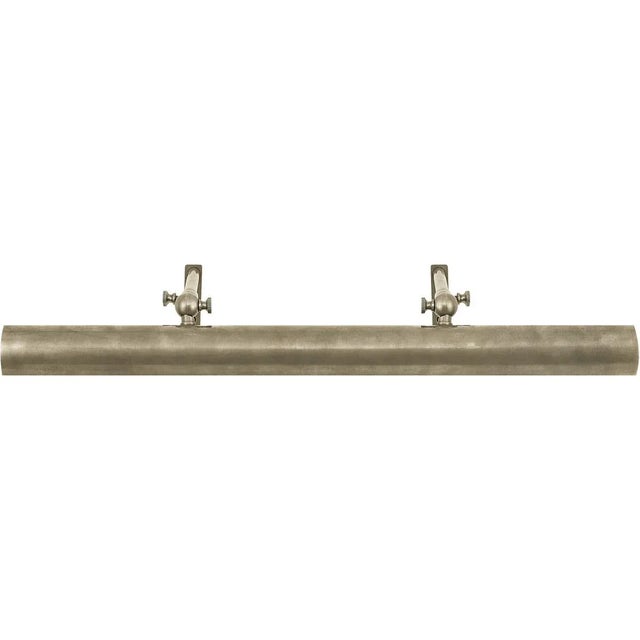 Transitional Chapman & Myers for Visual Comfort Signature Frame Makers 24" Picture Light in Antique Nickel For Sale - Image 3 of 4