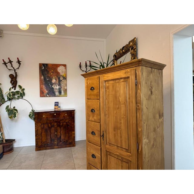 Rustic Farmhouse Bread Cupboard For Sale - Image 9 of 10