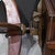 Wood Antique Solid Oak Banker's or Library Swivel Desk Chair c.1940 For Sale - Image 7 of 7