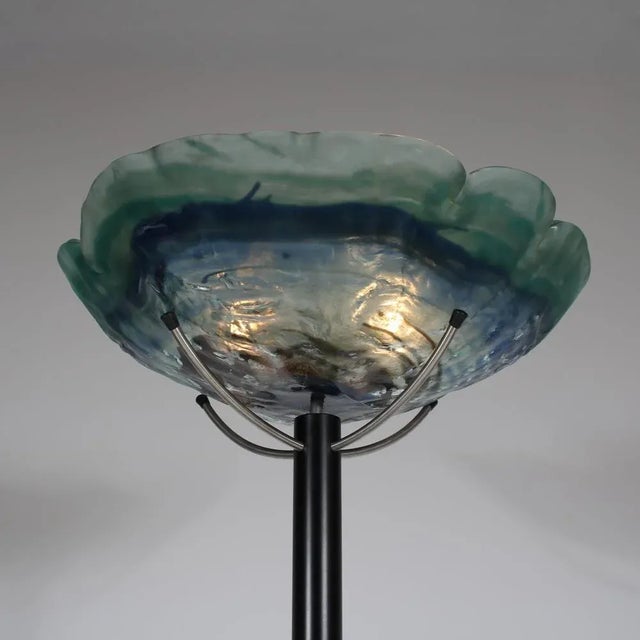 Metal Dutch Floor Lamp by Louis La Rooy for Van Tetterode Amsterdam For Sale - Image 7 of 12
