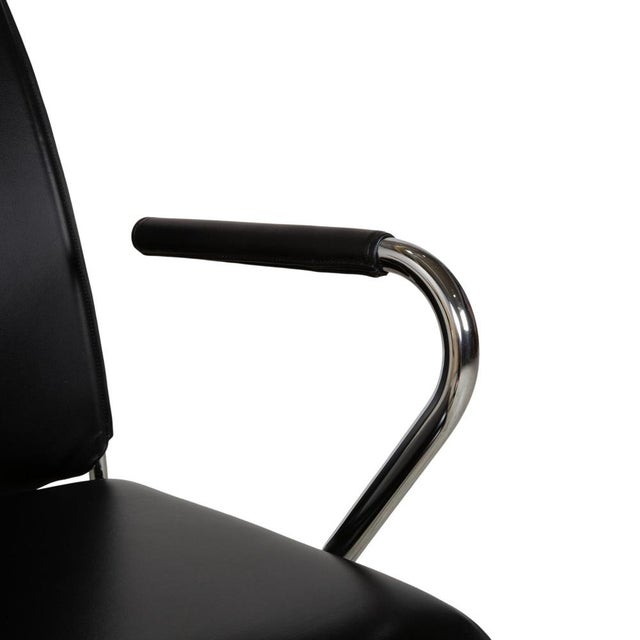 Chairs in Black Leather from Draenert, Set of 6 For Sale - Image 10 of 18