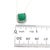 Natural Emerald Diamond Necklace 18" 14k White Gold 2.64 TCW Certified For Sale - Image 11 of 12