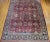 Vintage Persian Mahal Sultanabad Rug, Hand-Knotted Wool, Geometric Pattern, Red & Blue, 9x13 For Sale - Image 4 of 11