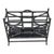 This is a late 20th century black and gilt faux bamboo tole magazine rack / canterbury. It is unmarked and in very good...