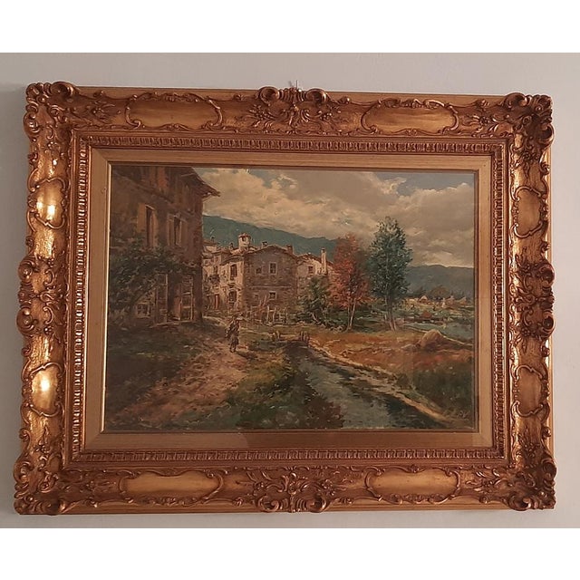 Pietro Virgilio Lietti, Rural Landscape, 1970, Oil on Canvas, Framed For Sale - Image 13 of 18