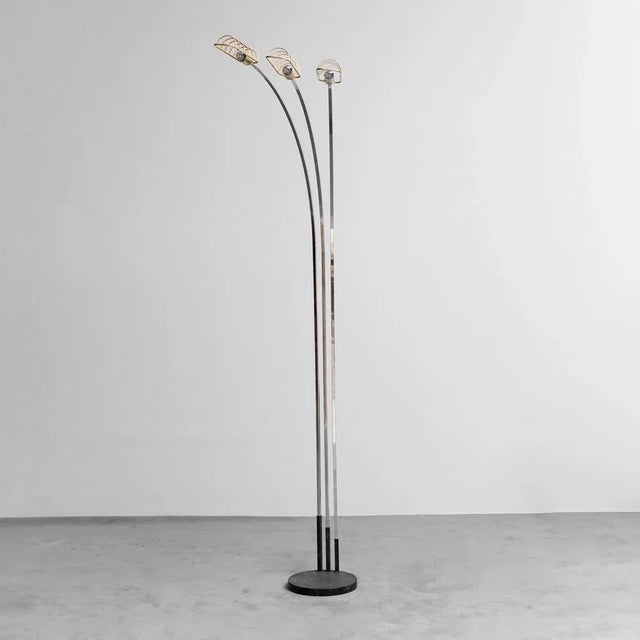 Floor Lamp with 3 Lights, 1970s For Sale - Image 12 of 12