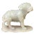 Chinese White Jade Color Stone Puppy Dog Display Figure For Sale