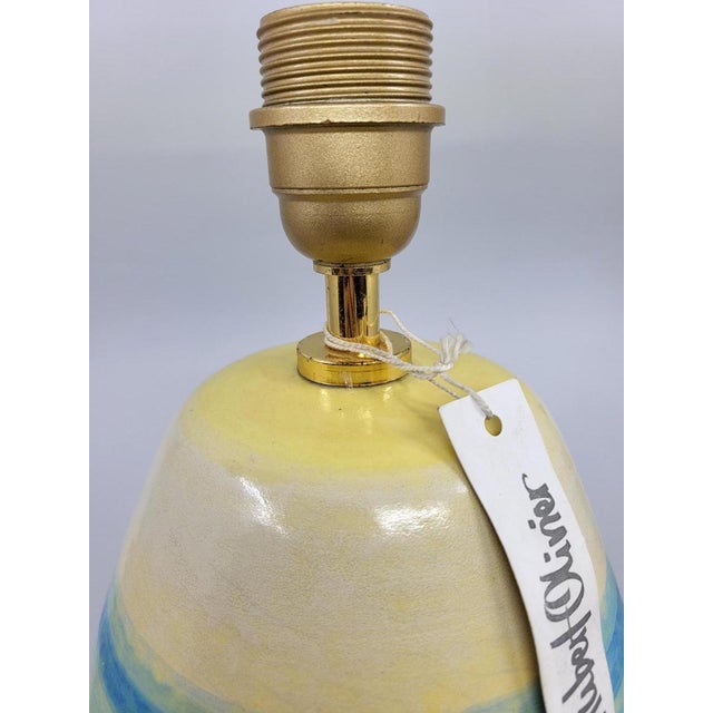 Ceramic Lamp with Côte d'Azur France Decor by Hubert Olivier, 1990s For Sale - Image 14 of 18