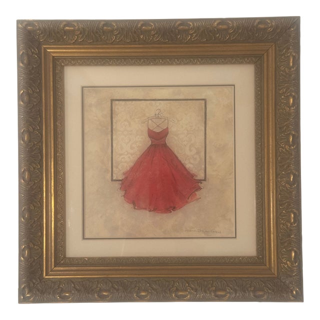 Andrea Stajan-Forkul “Take Me Dancing” Reproduction Print in Gold Frame For Sale