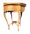 1950s Louis Xv Style Marquetry and Carved Walnut and Mahogany Center Table With Center Stretcher For Sale - Image 5 of 11