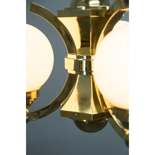 Art Deco Chandelier from Gocar, 1910s For Sale - Image 10 of 13
