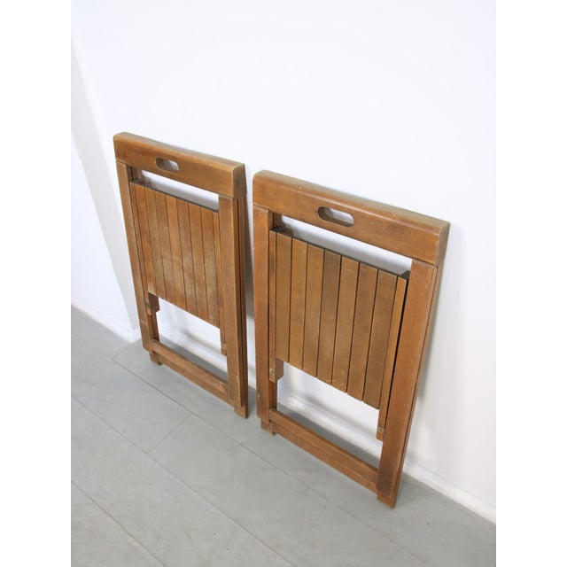 Set of Vintage Trieste Folding Chairs attributed to Aldo Jacober, 1960s For Sale - Image 12 of 17