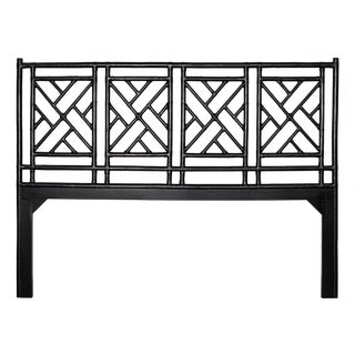 Chippendale Headboard California King - Black For Sale