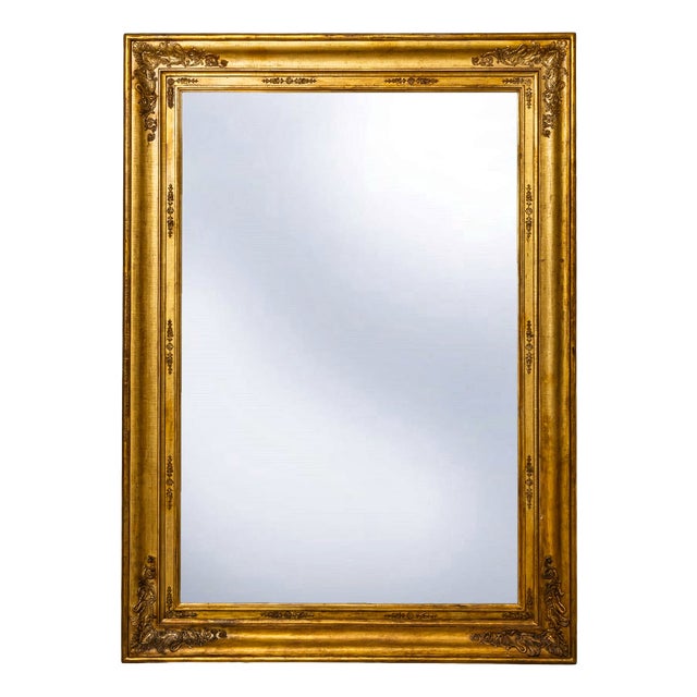 Large Gilt Empire Wall Mirror, 1800s For Sale