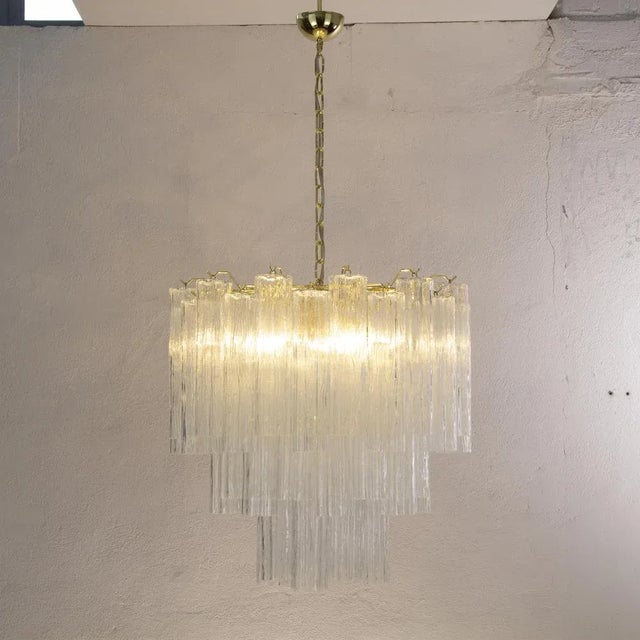Mid-Century Modern Murano Glass Trunks Ceiling Chandelier, 1980s For Sale - Image 3 of 13