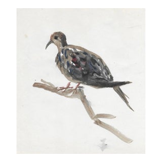 1940s Helen Beacham Bird Watercolor For Sale