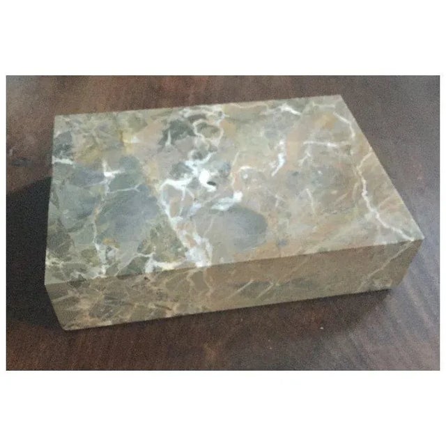Mid 20th Century French Specimen Marble Rectangular Display Stand, Base or Plinth for a Bronze Sculpture For Sale - Image 5 of 13