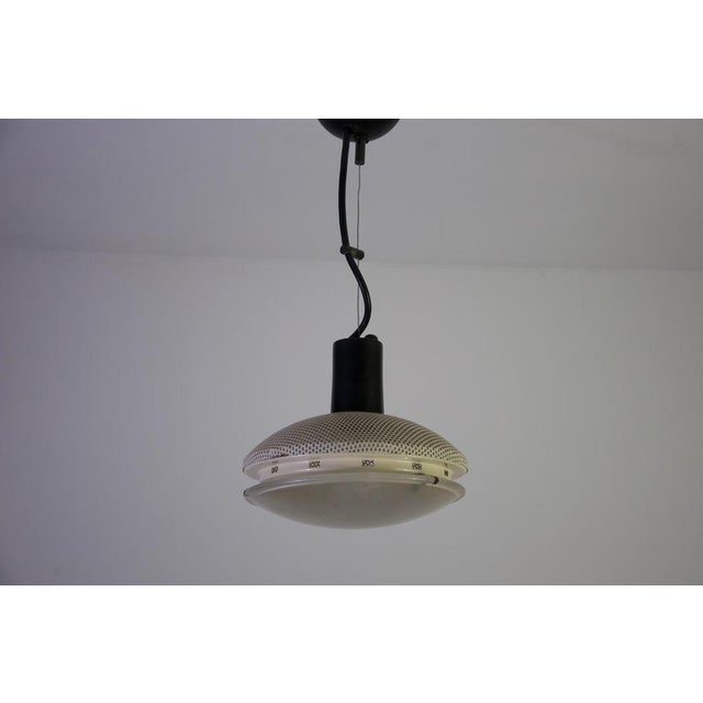 Italian White Pendant Lamp, 1970s For Sale - Image 4 of 10