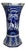 Large Vintage Hand-Painted Trumpet Vase by W.G. Andringa for Royal Delft, 1977 For Sale