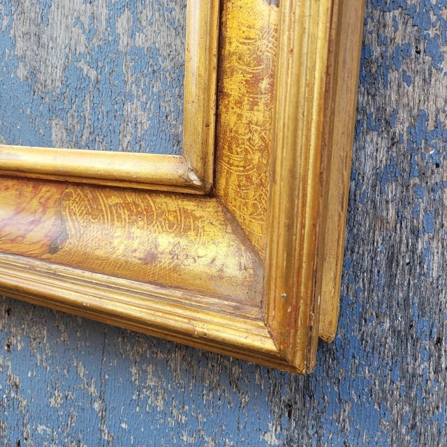 17th Century Style Lacquered Wooden Frame, Italy, Late 19th-Early 20th Century For Sale - Image 12 of 15