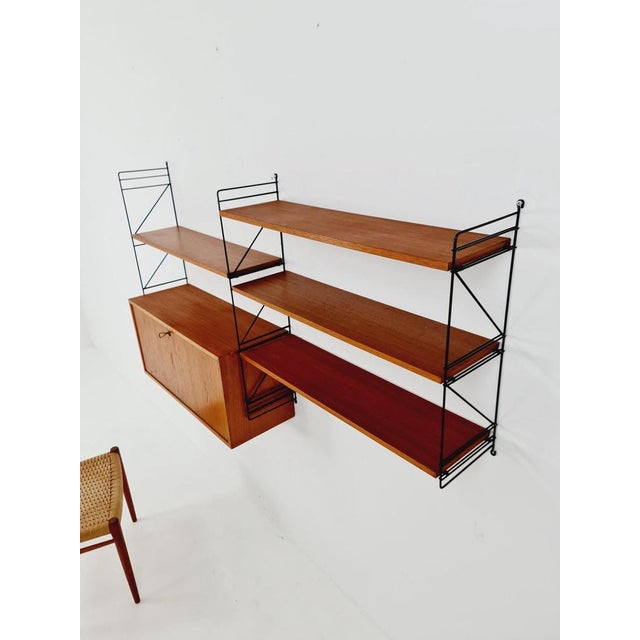 German Teak Shelf System from Erbus, West Germany, 1950s For Sale - Image 9 of 11