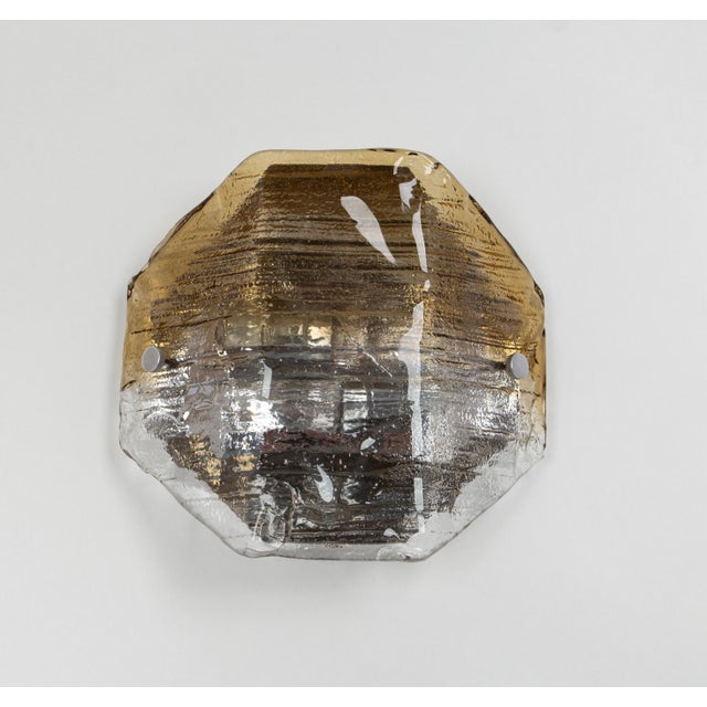 Large Glass Wall Light from Kalmar, Austria, 1970s For Sale - Image 8 of 14
