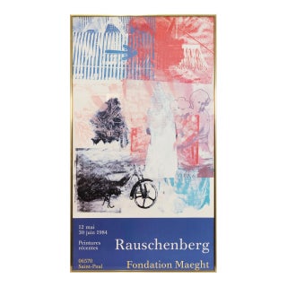 Robert Rauschenberg - Fondation Maeght 1984 Lithographic Exhibition Poster For Sale