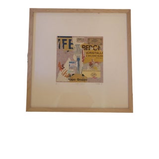 Contemporary Abstract Collage by Richard Meier, Framed For Sale