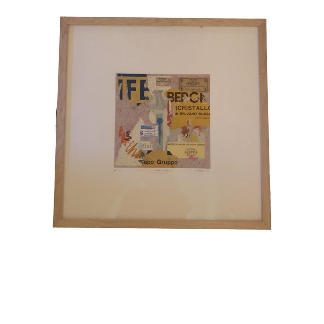 Contemporary Abstract Collage by Richard Meier, Framed For Sale